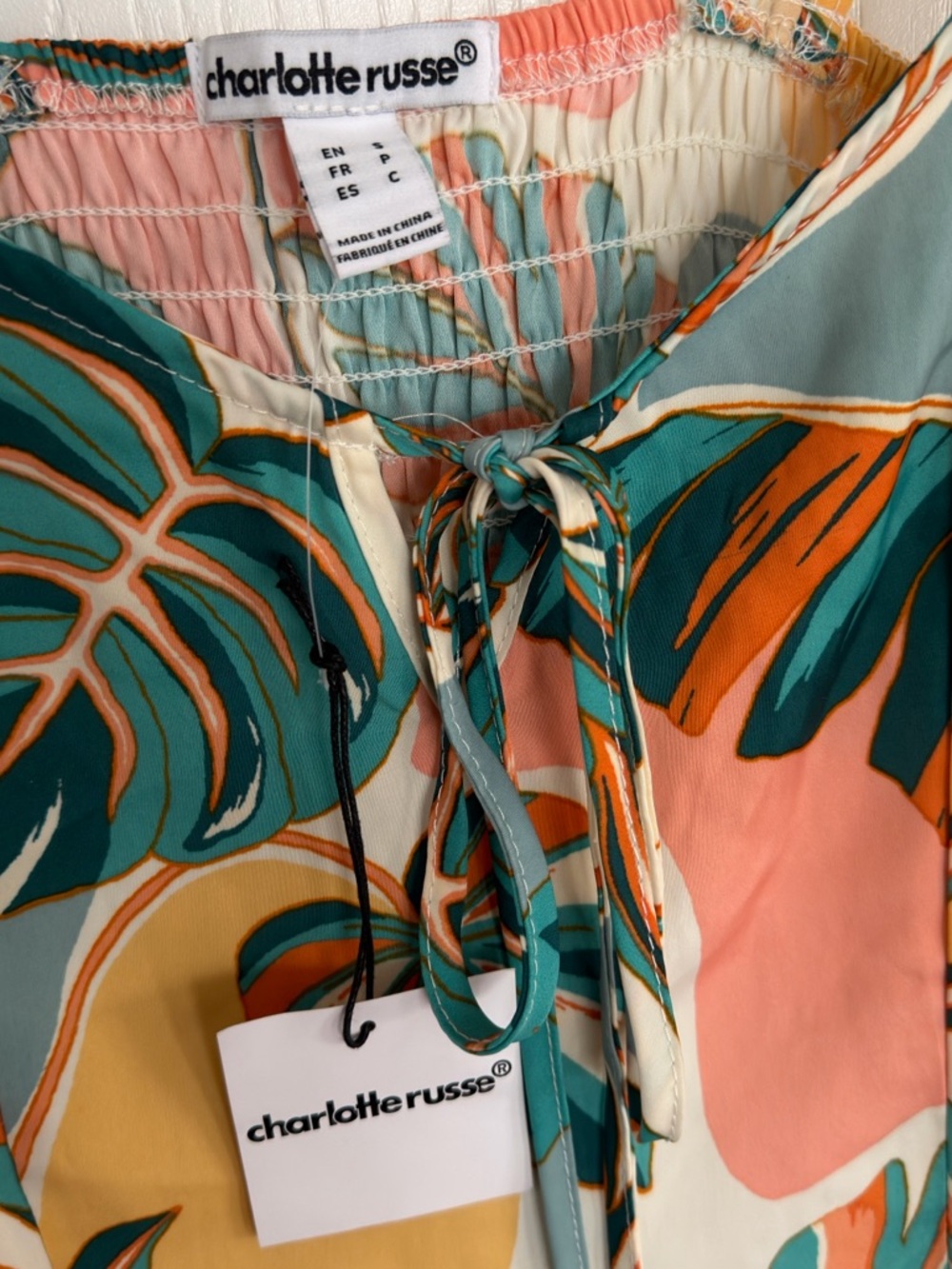 Charlotte Russe 🌿 Tropical Leaf Print Midi Dress | Sundress | Vacation Dress | S